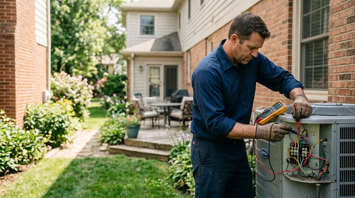 HVAC technician working near Fancy Gap, VA